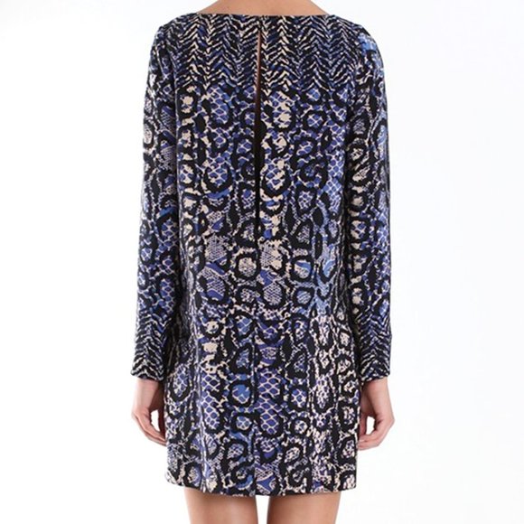TIBI Python Shift Silk mini dress - Picture 3 of 9